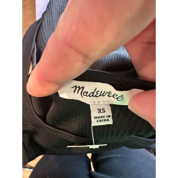 NWT Madewell MacLaine Sweater Tank Light Black Size XS - Picture 4 of 7